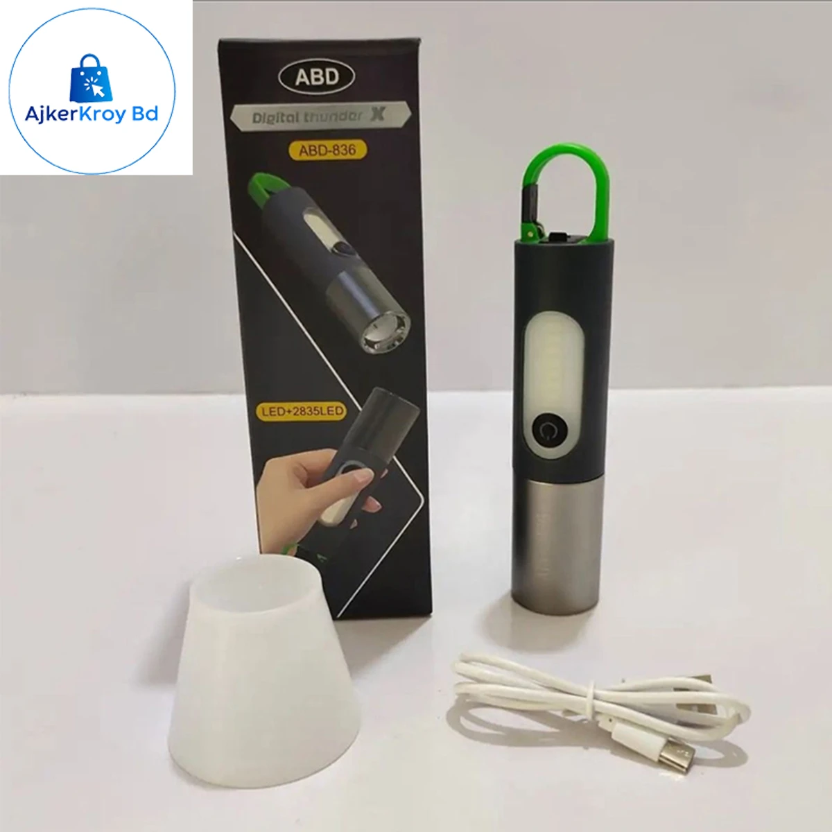 USB Rechargeable Multifunctional LED Flashlight