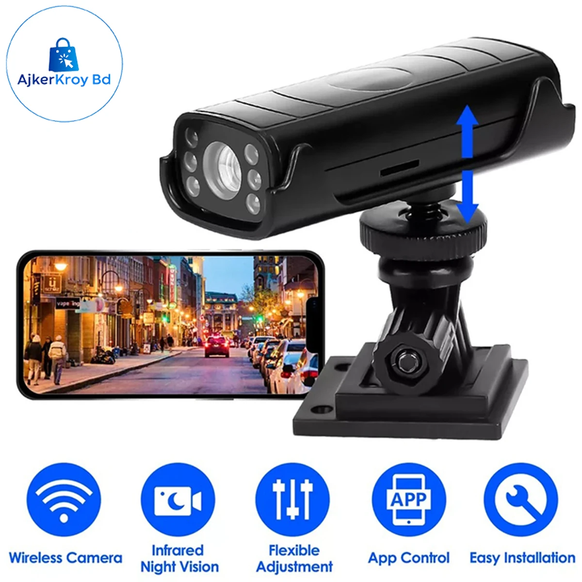 Smart Rechargeable Wi-Fi Camera F3