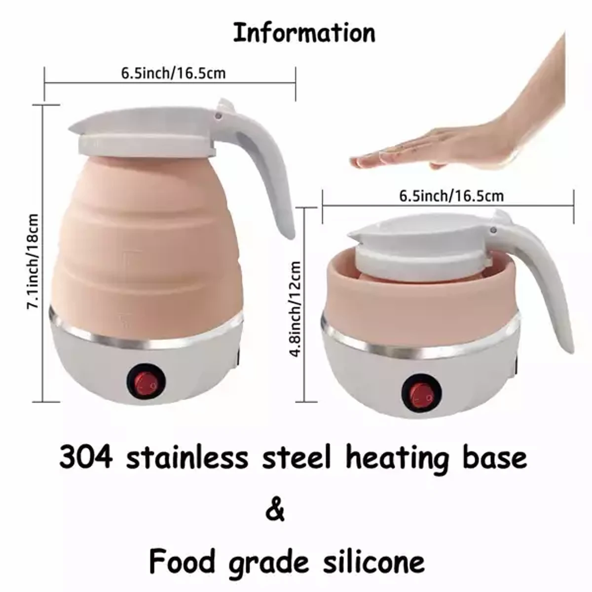 Silicone Folding Electric Kettle