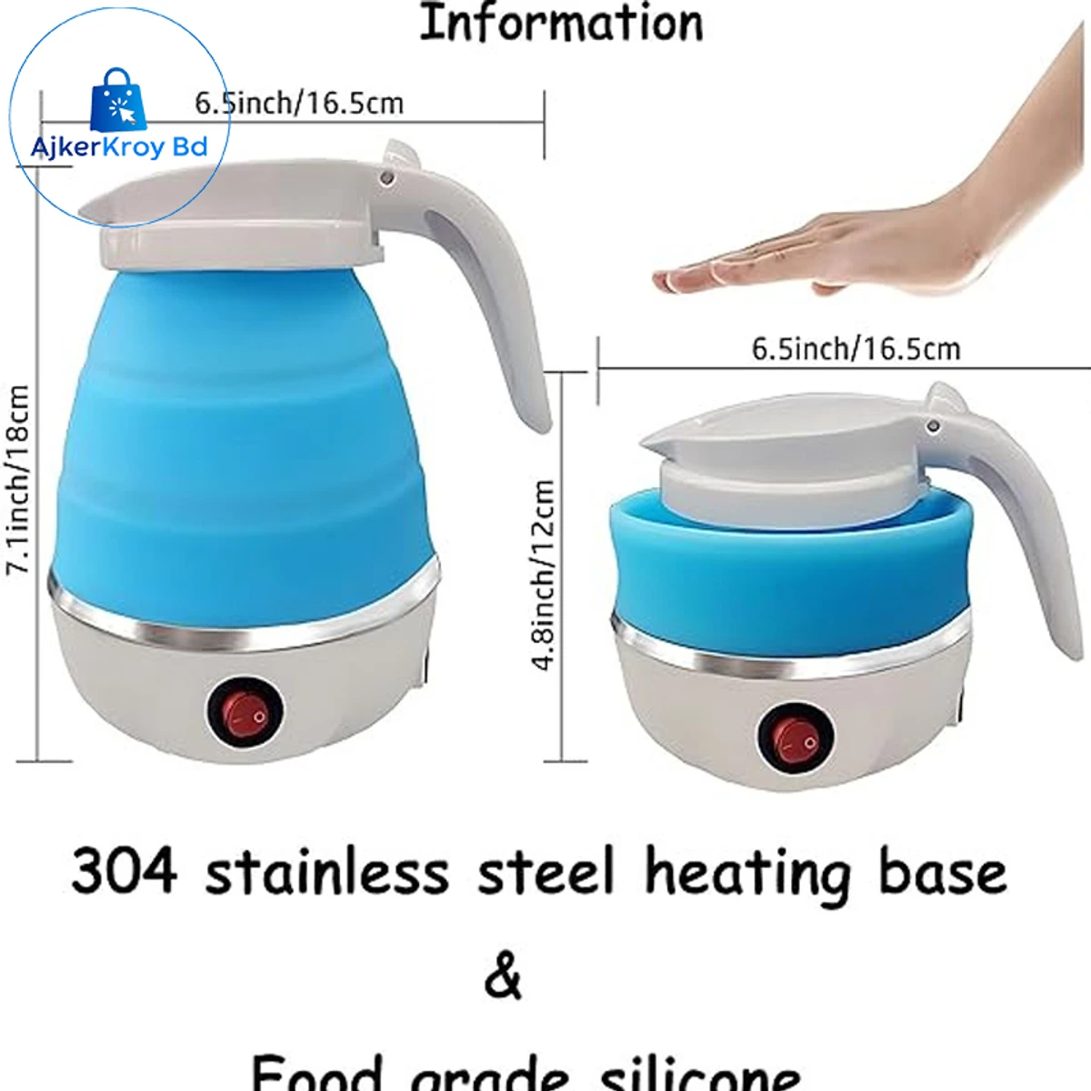 Silicone Folding Electric Kettle