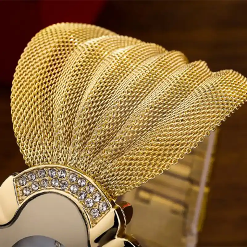 Elegant Butterfly Gold Watch