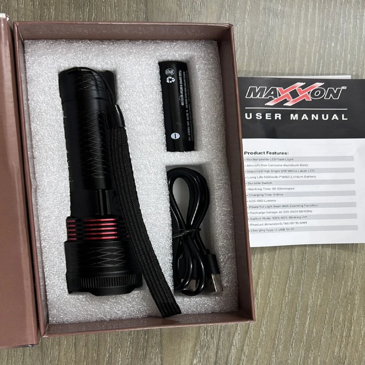 রিচার্জেবল টর্চ লাইট Model MX 704