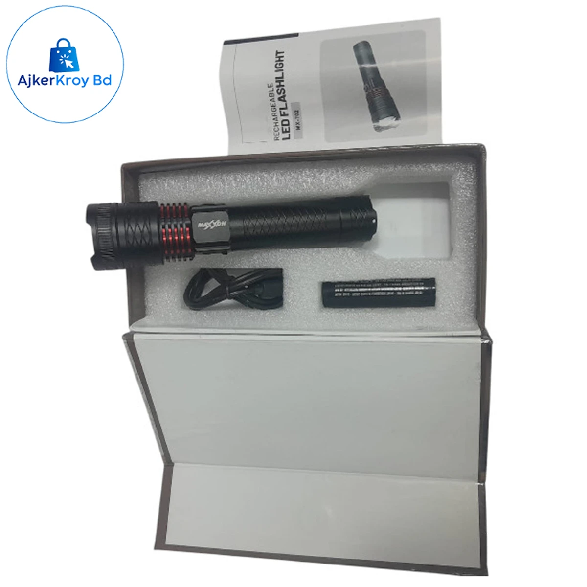 রিচার্জেবল টর্চ লাইট Model MX 704