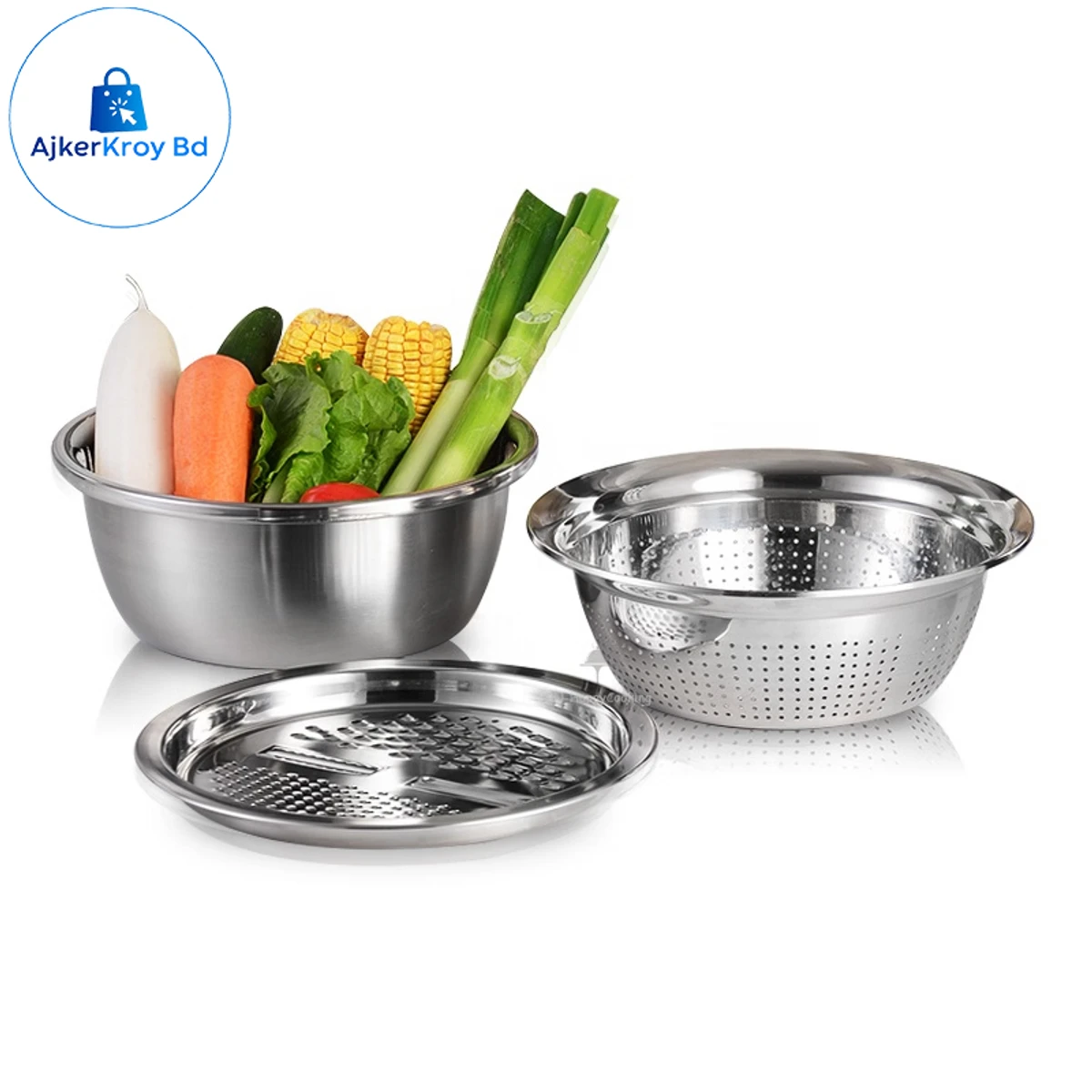 Rice Washer Strainer Bowl