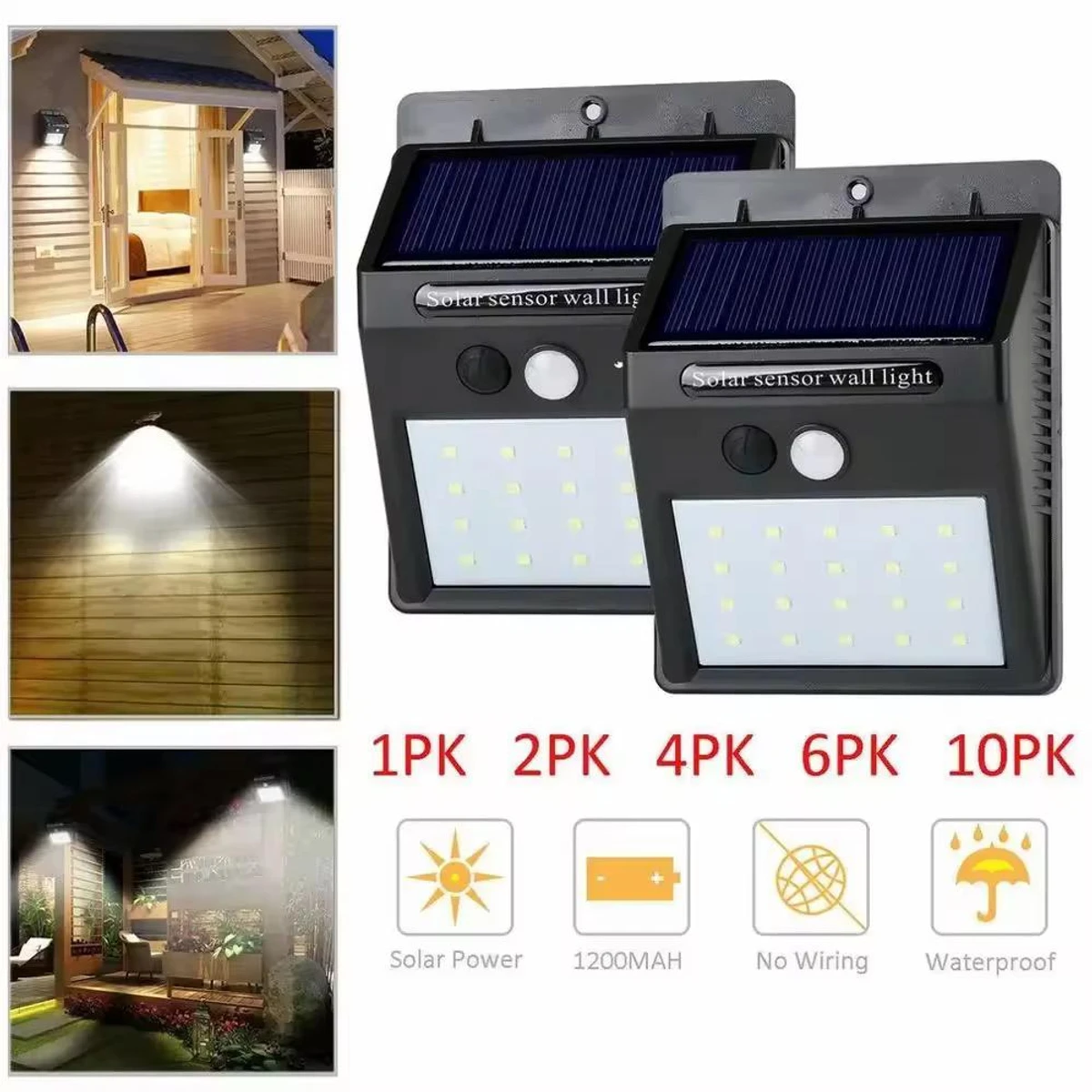 Solar Mirror Sensor Light (1Pcs)