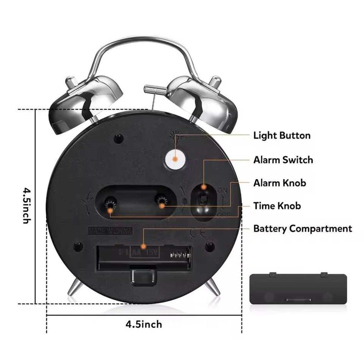 Alarm table clock