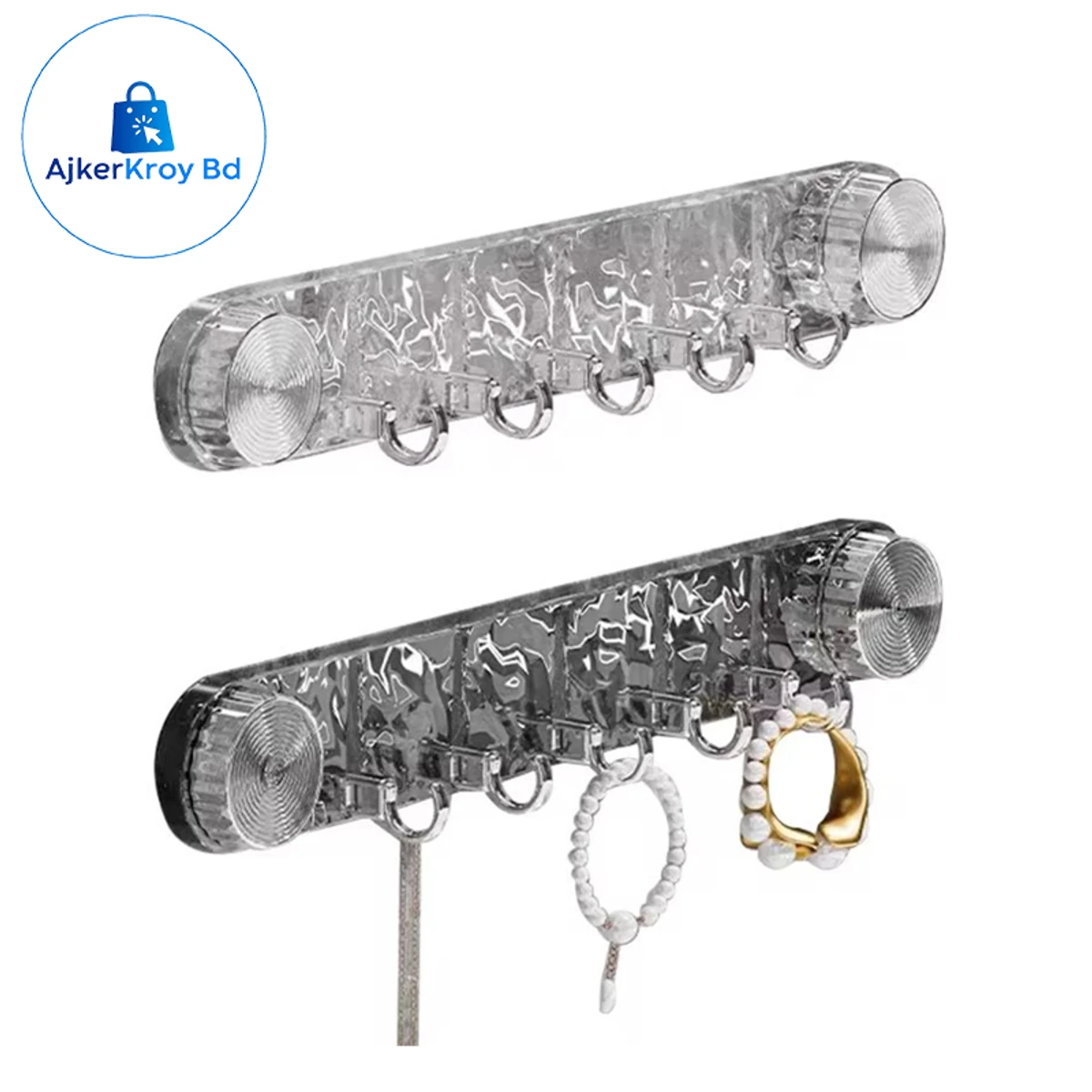 5 Hooks Rotating Suction Cup Hooks (  4 PCS)